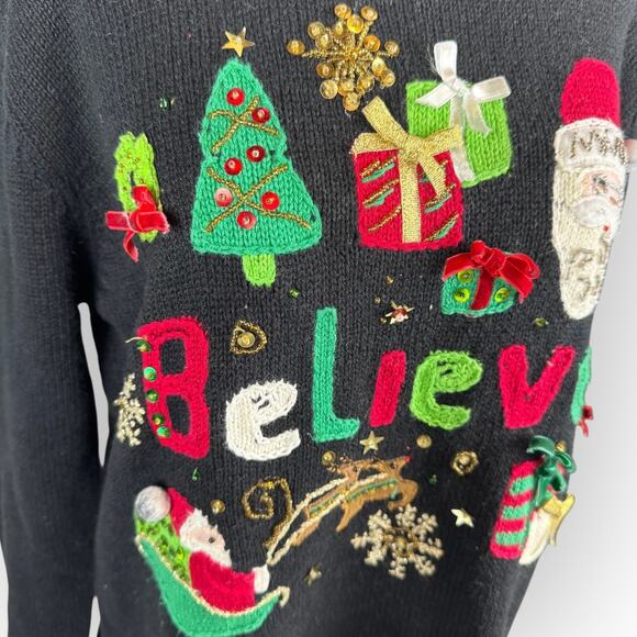 Vintage 90s Ugly Christmas Sweater XL - Picture 4 of 7